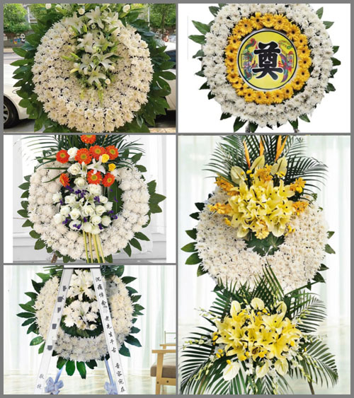 河北石家庄平山县合河口乡花圈速递